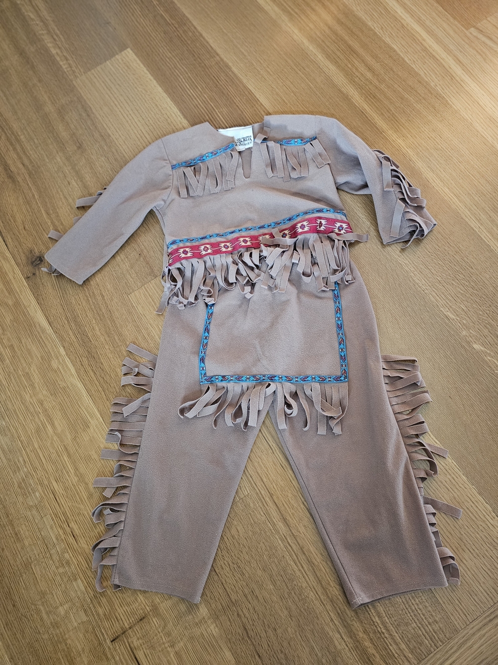 Native American Tan Fringe Western Costume 24 Months